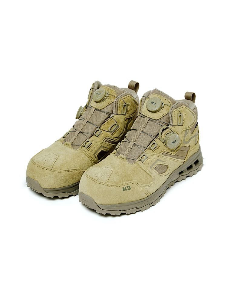 K2 Safety KG-101S (Beige) – GORE-TEX Dual BOA® Ankle Safety Boots with E-TPU Cushioning