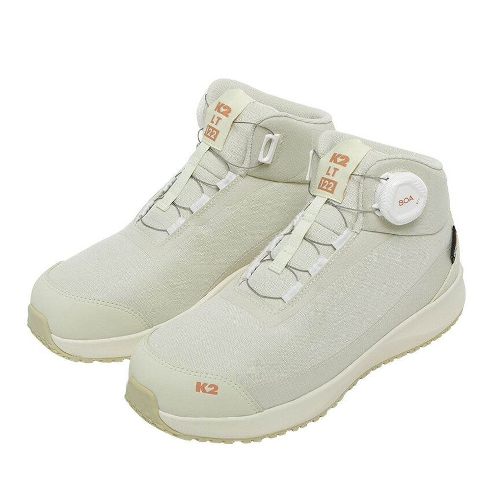 K2 Safety Women's Ultra-Lightweight Work Shoes LT-122LB (Light Beige) – BOA Fit System, Cordura Mesh, Composite Toe, Anti-Slip