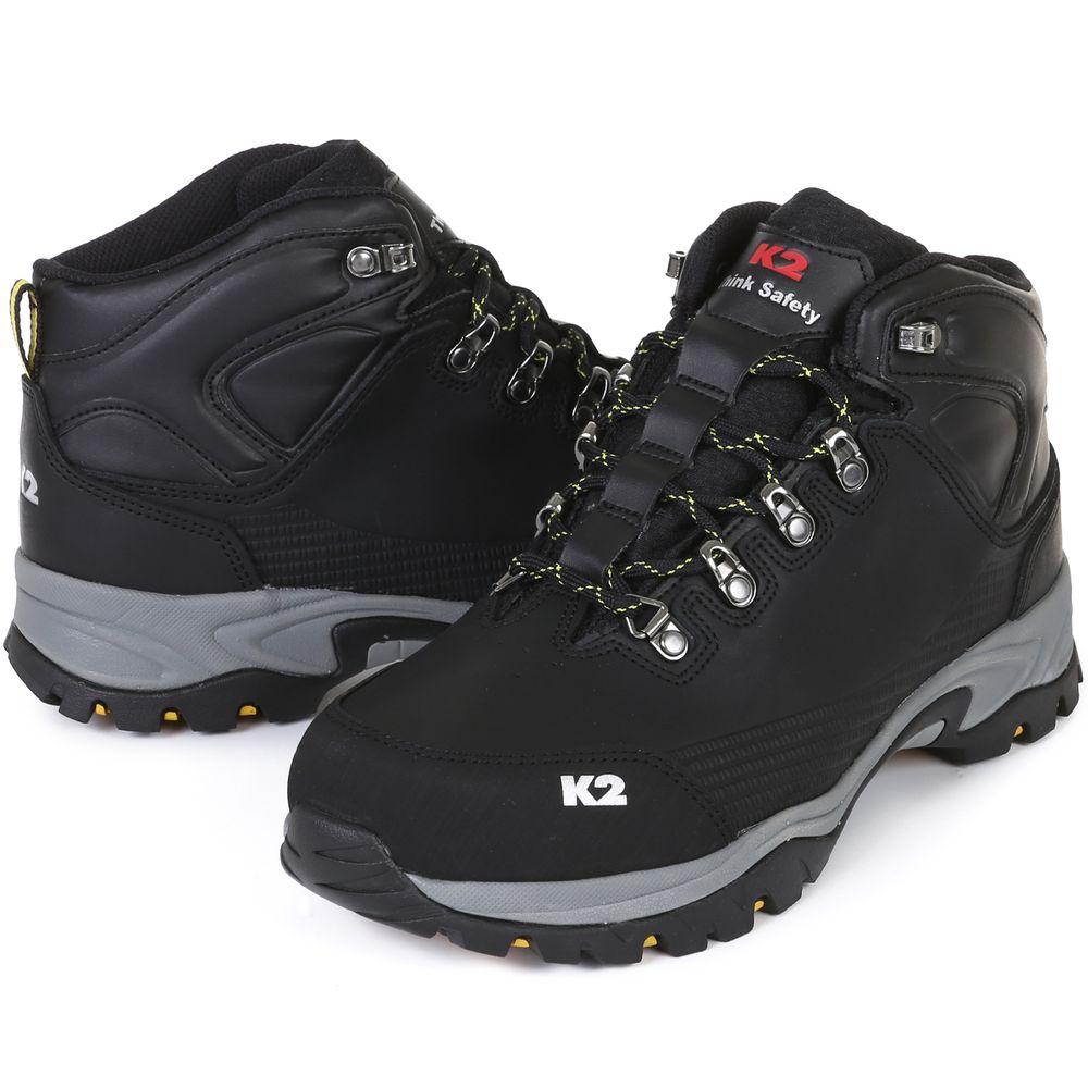 K2 Safety Storm (Black) – Breathable, Durable Walking Safety Shoes with Phylon Cushioning