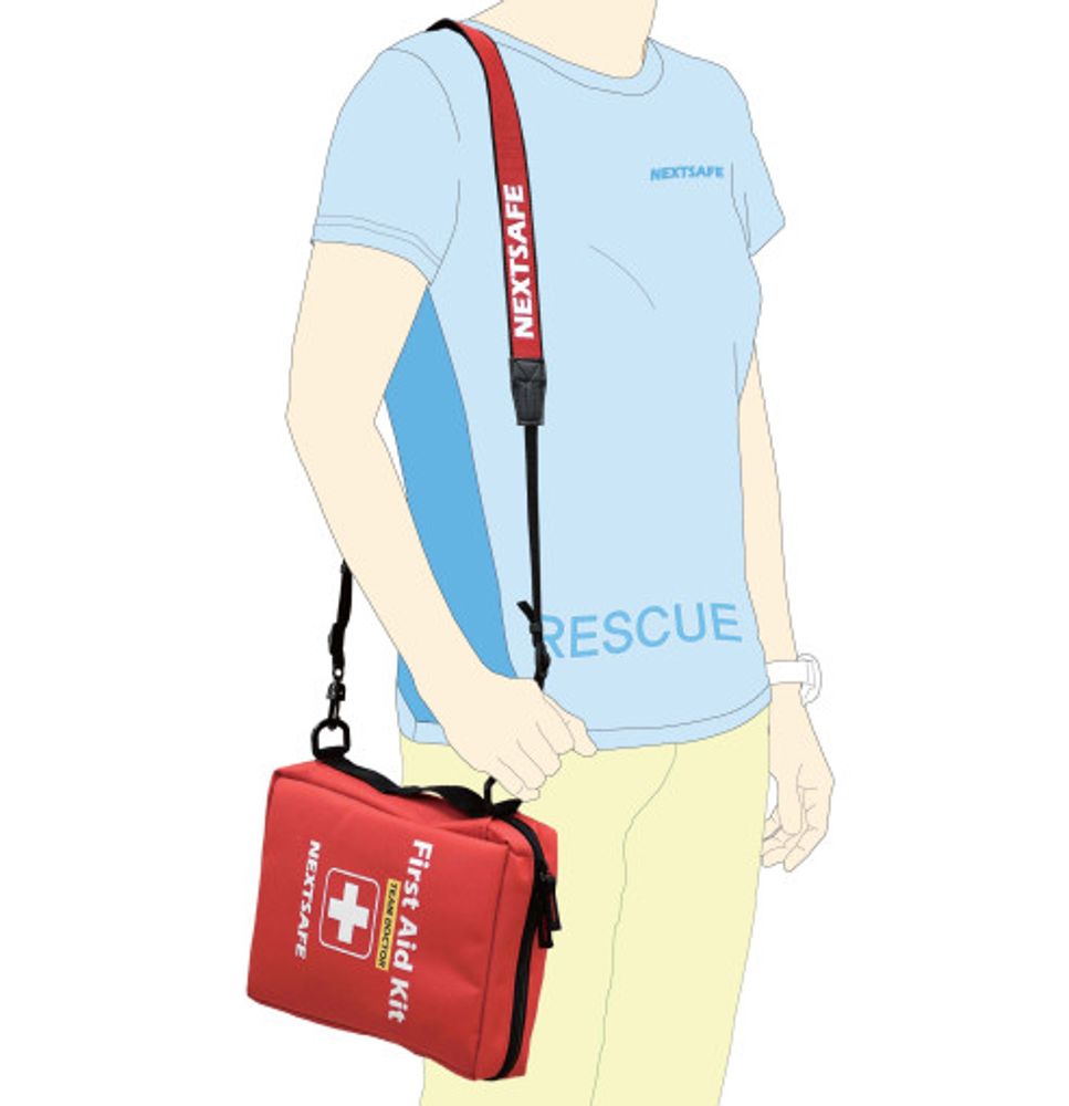 [NEXTSAFE] Team Doctor First Aid Kit Red-Portable Medical Kit for ...