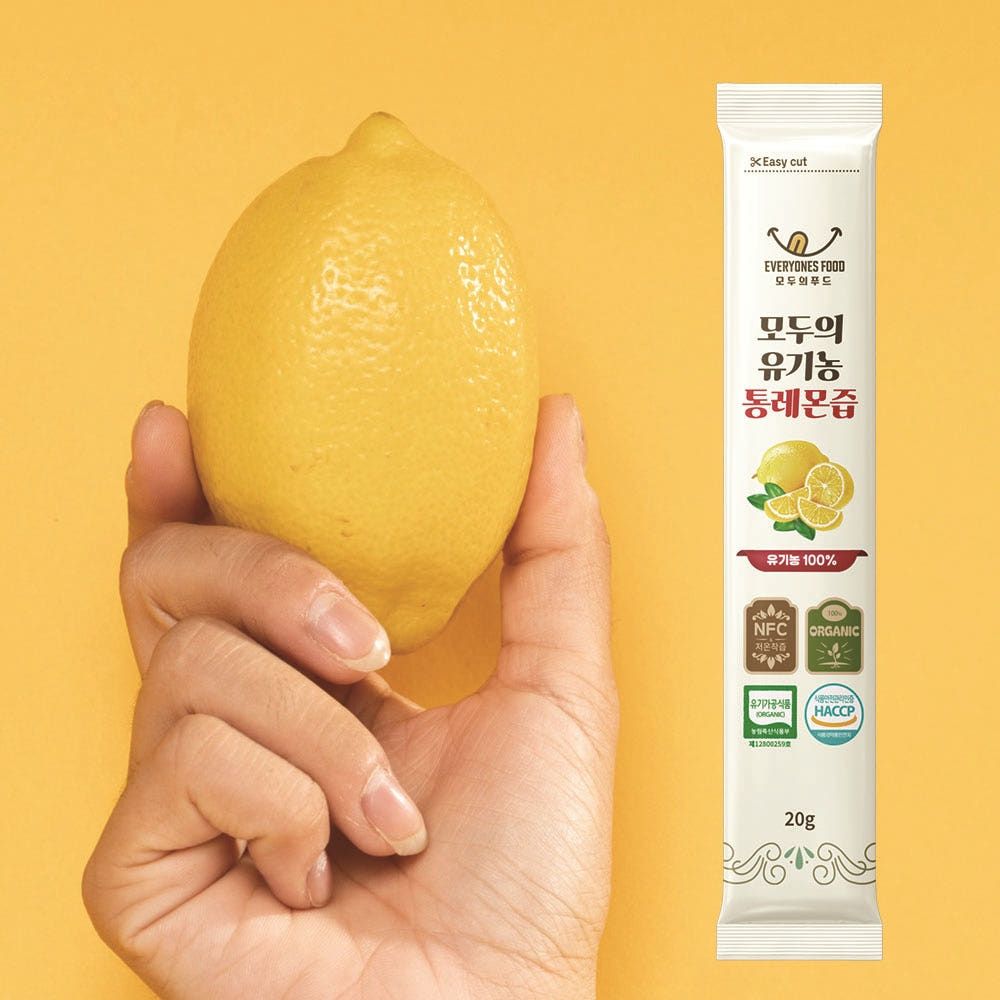 [ Everyones Food ] Organic Whole Squeezed Lemon Juice 100% NFC Cold Pressed Premium Vitamin C  _ Made in Korea