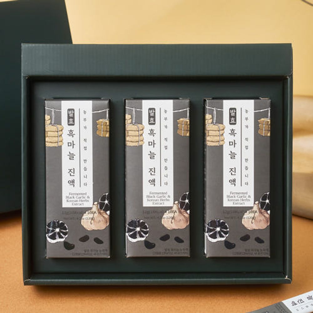 [CheongSum] Fermented Black Garlic & Korean Herbs Extract gift set _ Made in Korea