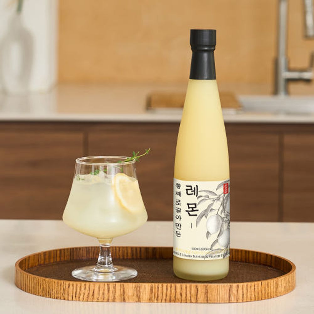 [Cheongsum] Whole Crushed Lemon Juice Concentrate 500ml – Refreshing Vitamin C Lemon Tea / For Lemonade – Made in Korea