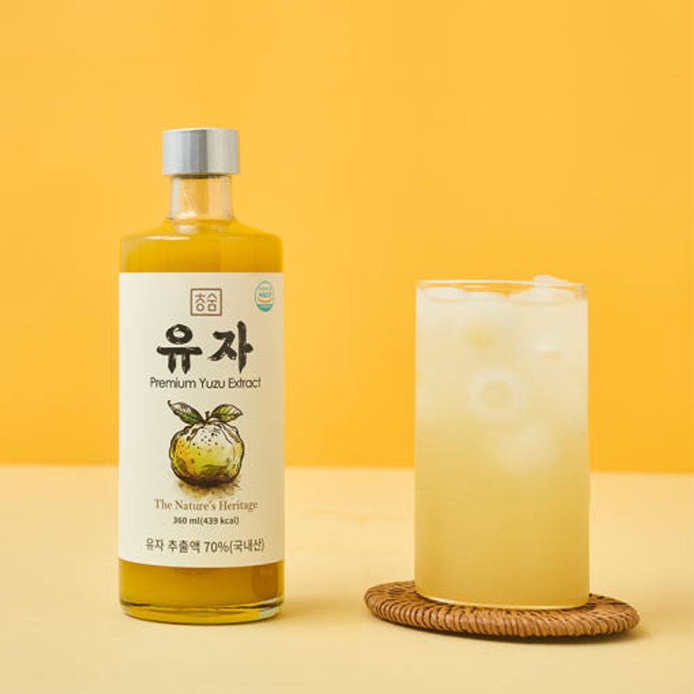 [CheongSum] Whole blended & Pressed YUJA 360ml-fruit extract juice-Made in Korea