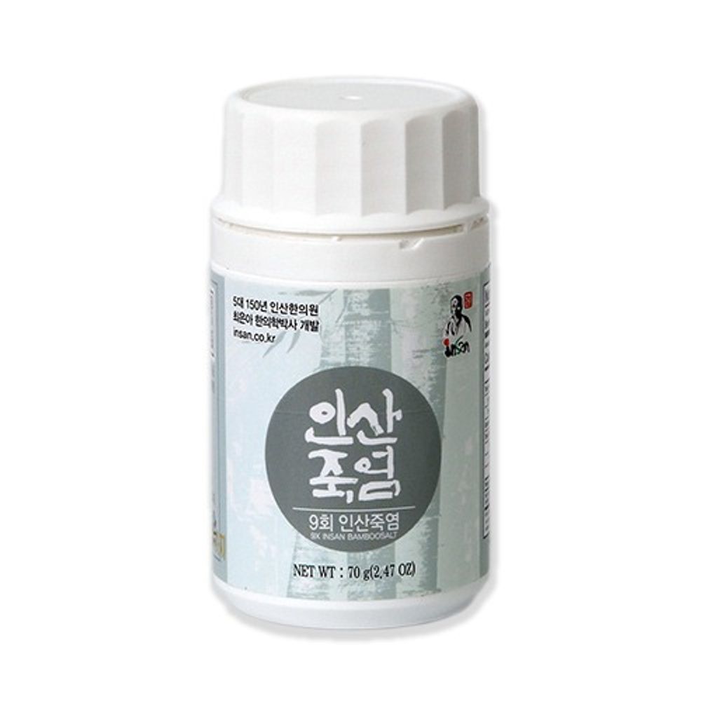 [INSAN BAMBOO SALT] Insan 9 Times Roasted Bamboo Salt (Powder) 70g-Made in Korea