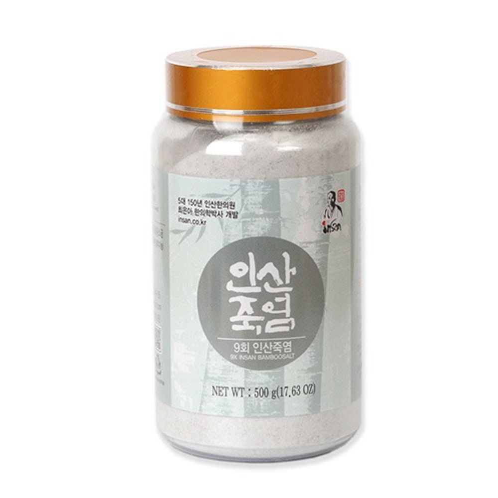 [INSAN BAMBOO SALT] Insan 9 Times Roasted Bamboo Salt (Powder) 500g-Made in Korea