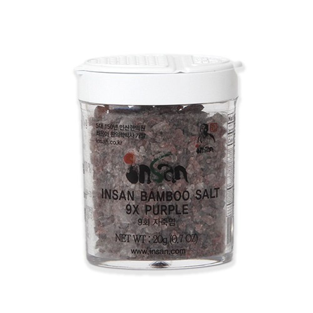 [Insan Bamboo Salt] 9X Roasted Premium Purple Bamboo Salt Solid 20g – Mineral-Rich Antioxidant Salt _ Made in Korea
