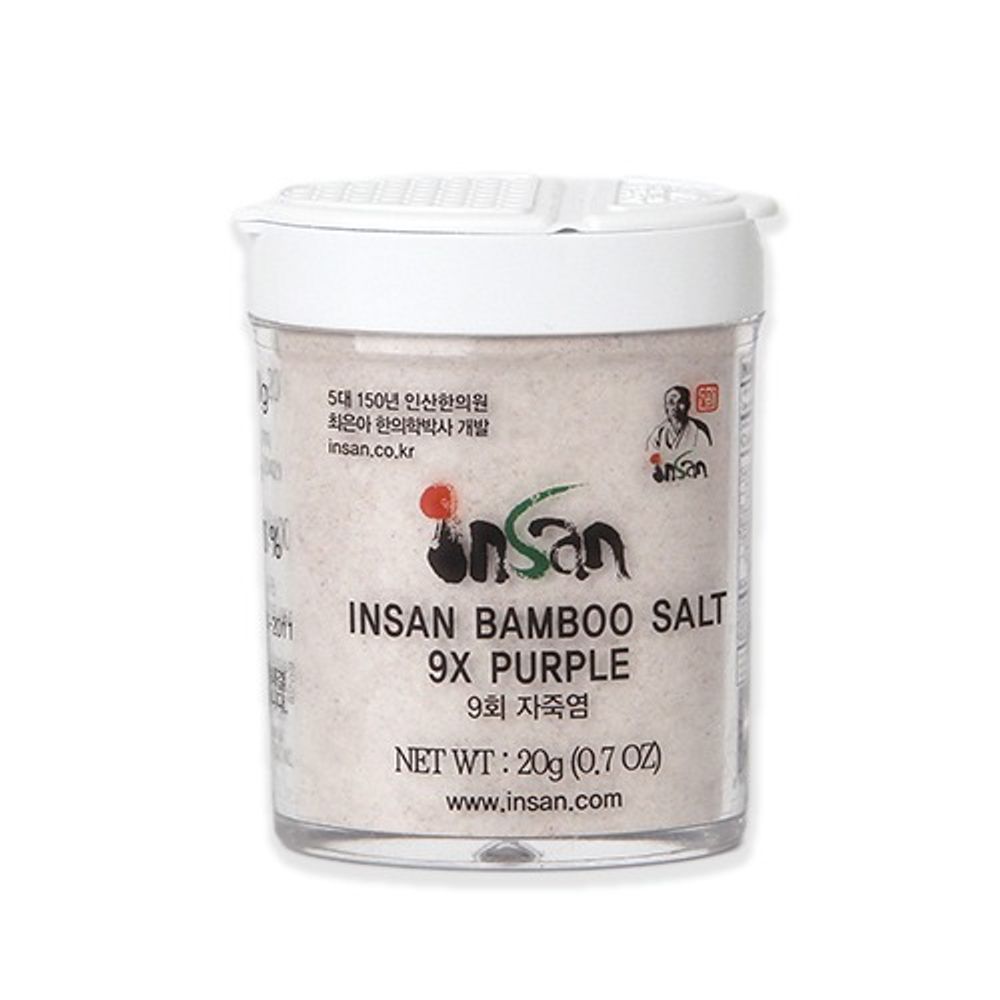 [INSAN BAMBOO SALT] Insan Roasted Purple Bamboo Salt (Powder) 20g - Made in Korea