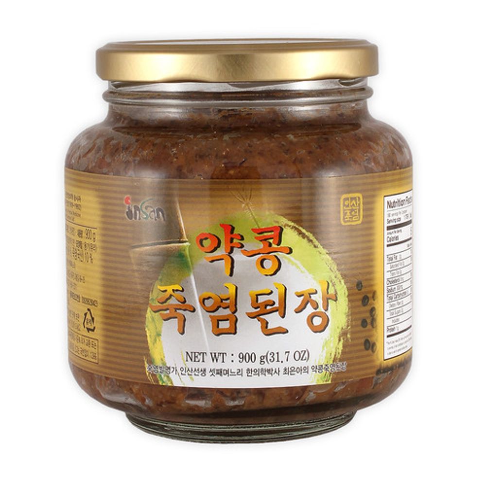 [INSAN BAMBOO SALT] INSAN Family Seomoktae(Black beans) BAMBOO SALT Soybean paste 900g-Korean traditional food, Korean Doenjang-Made in Korea