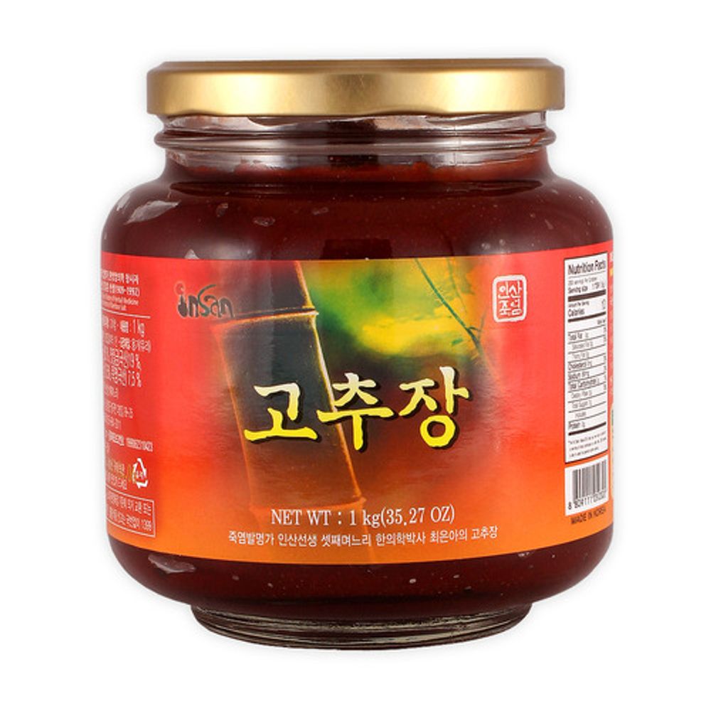 [INSAN BAMBOO SALT] INSAN Family BAMBOO SALT Red Pepper paste 1kg  _ Korean traditional food, Korean Gochujang _ Made in Korea