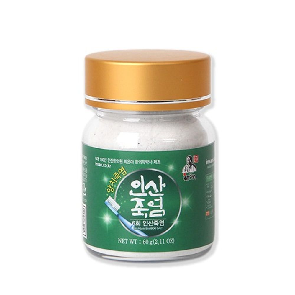 [INSAN BAMBOO SALT] Insan 6 Times Roasted Bamboo Salt (Powder) 60g-Made in Korea