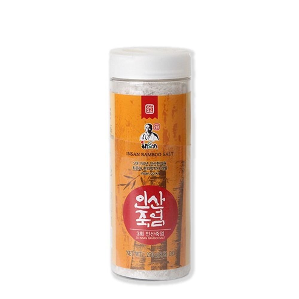 [INSAN BAMBOO SALT] 3-Times Roasted 250g Granules _ Portable Mineral-Rich Salt Made from 3-Year-Aged Sea Salt _ Made in Korea 