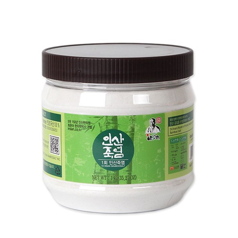 [INSAN BAMBOO SALT] Roasted once – Powder Type 1kg _ Alkaline Traditional Health Salt with Antioxidant Benefits _ Made in Korea