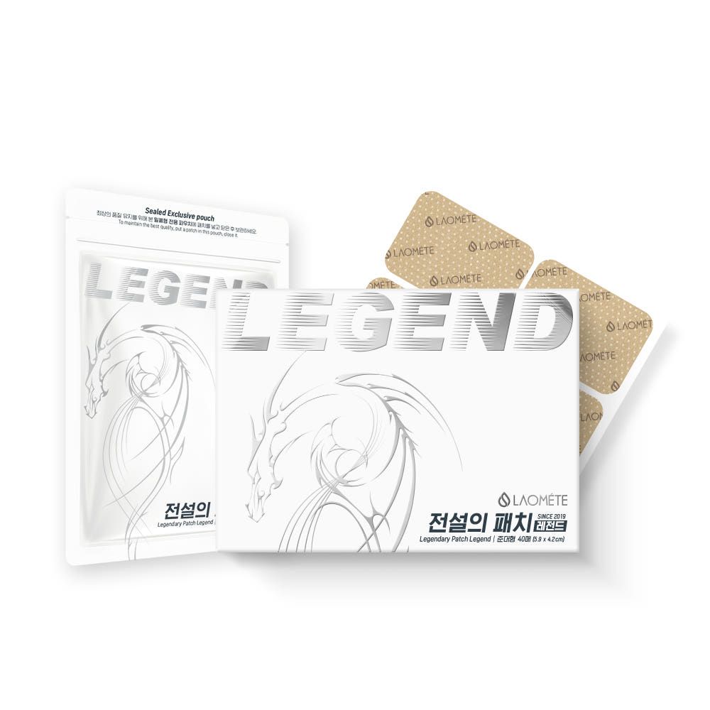 [LAOMETE] Legendary Patch Legend 40 sheets, finger, wrist, ankle, knee, neck, shoulder pain, Cormarine energy patch. Far infrared ray radiation, muscle massage effect - Made in KOREA