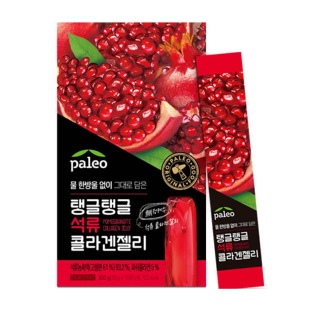 [PALEO] Pomegranate Collagen Peptides Jelly Stick 15Sticks-Low Molecular Fish Collagen 300 Da-Made in Korea