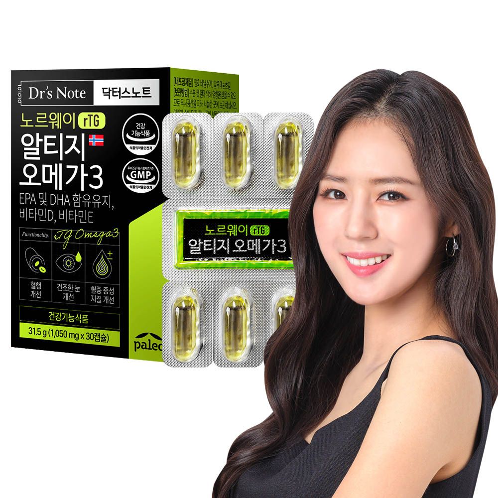 [PALEO] Dr's Note rTG Omega3 30Capsules-EPA DHA, Blood Circulation, Natural-Made in Korea