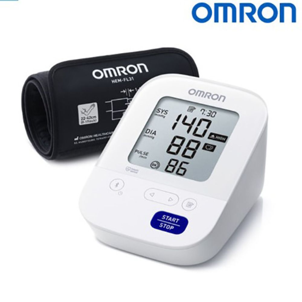 [Omron] Automatic electronic blood pressure monitor HEM-7156T, one-touch operation, easy and convenient home blood pressure monitor, cylindrical cuff with soft support, 60-time memory function, LCD display