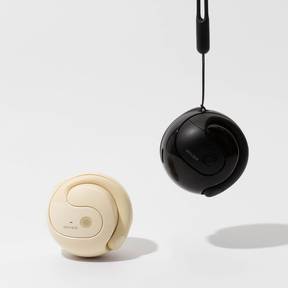 IRIVER Open Fit Bluetooth Earphones FIT-BALL IOW-Y10 – Ergonomic Open Design Earbuds, Bluetooth 5.3, 16mm Dynamic Driver, Touch Control, Auto Pairing