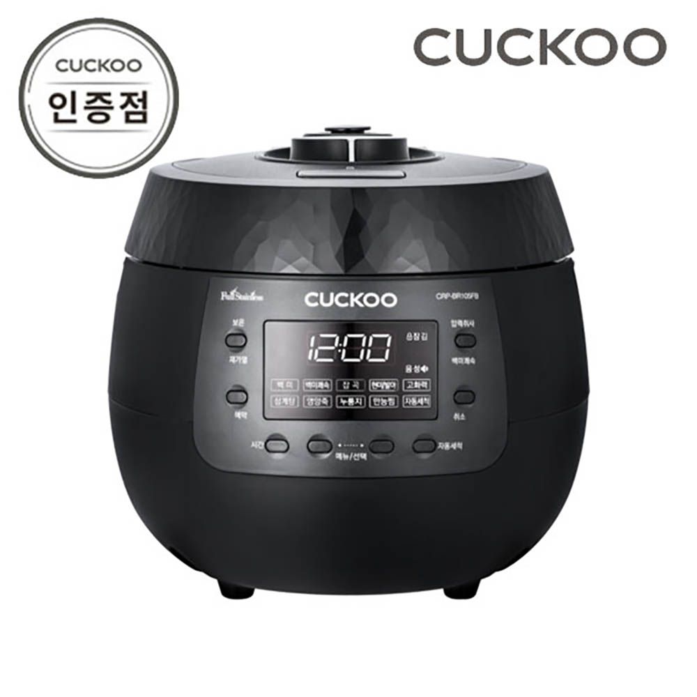 [Cuckoo] CRP-BR065FB (Uncooked) 6-cup Premium Pressure Rice cooker quick & Quality cooking dual Motion Packing Structure Black color made in korea