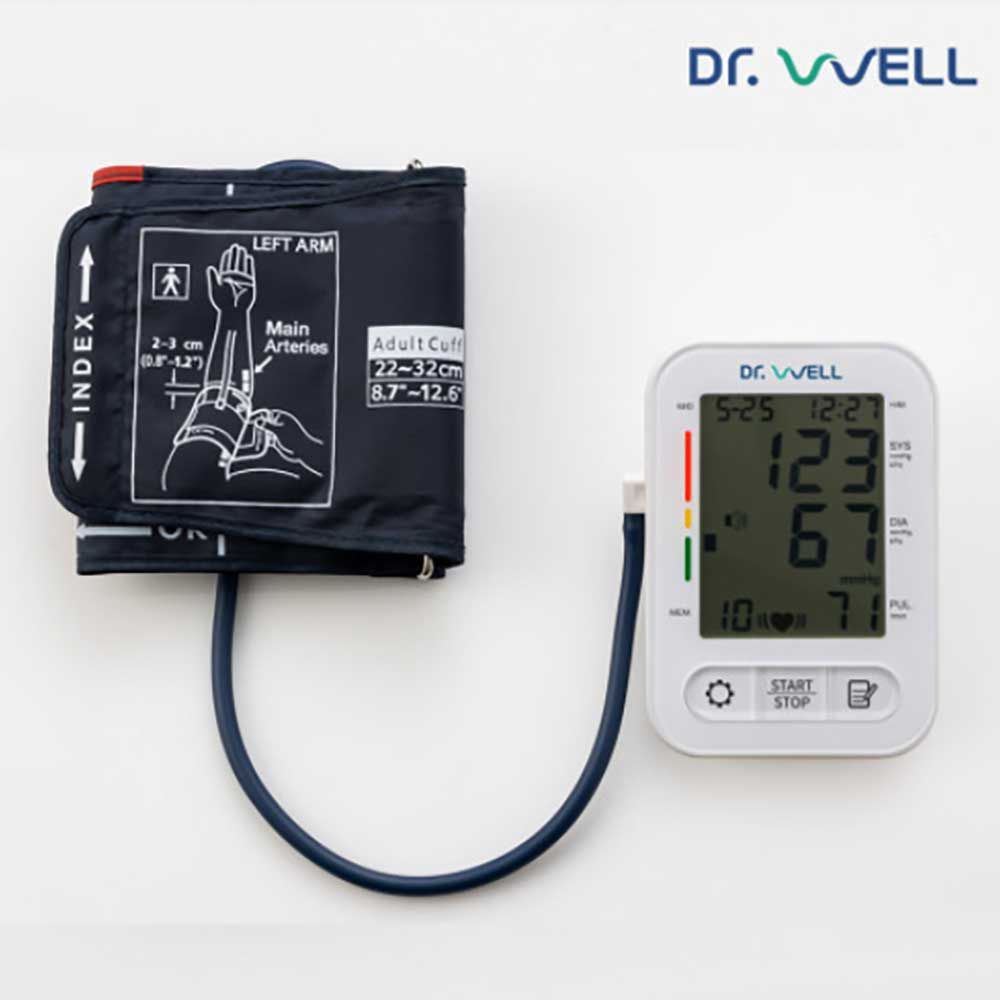 Dr. Well Automatic Electronic Blood Pressure Monitor SM-1090, 90 times memory storage, IBR (irregular heart rate) display