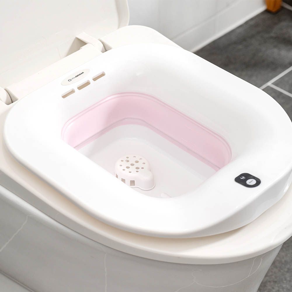VITAGRAM Foldable Wireless Bubble Sitz Bath VGC-FS5000 for Hemorrhoid Care and Postpartum Recovery