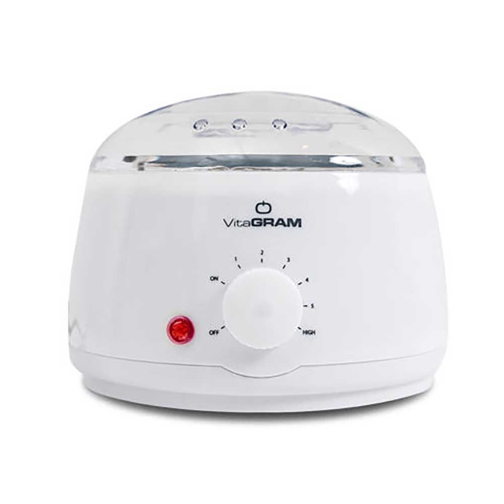 VITAGRAM Professional Self Waxing Warmer Set for Painless Hair Removal White Model SET-10062 FDA Certified