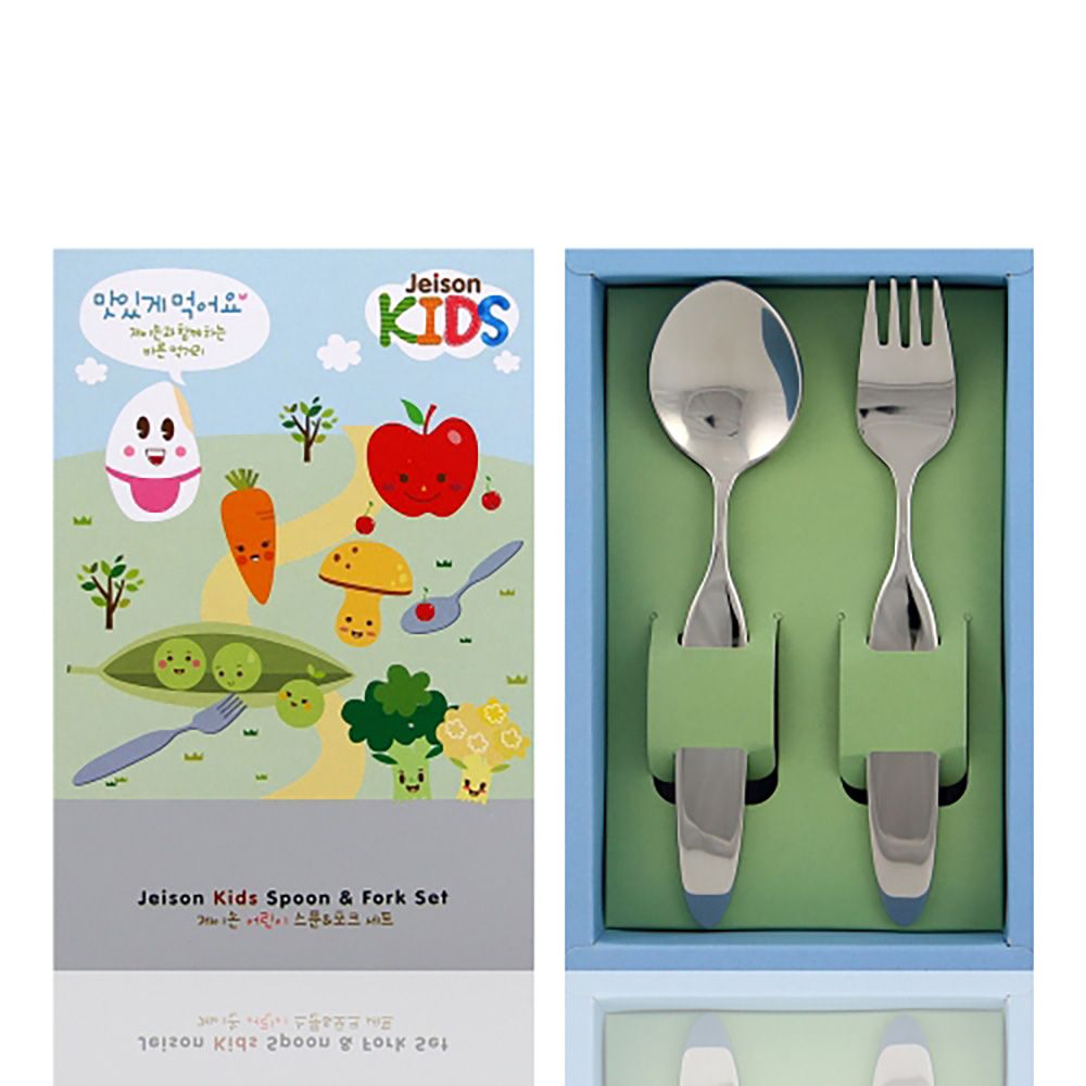  [Jeison] Children's Western-Style Spoon and Fork Set JKW2  Made in Korea