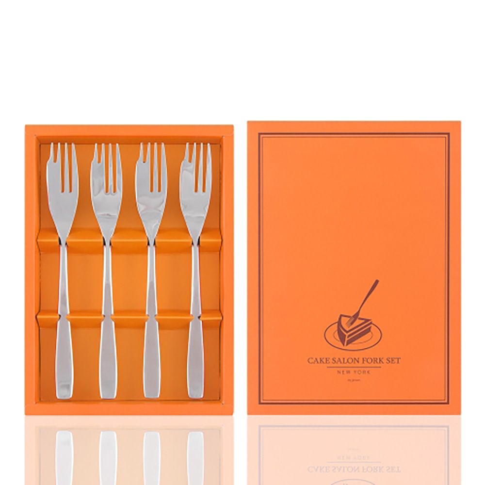 [Jeison] CF4 Cut & Cook 4-Piece Set  Premium Dessert Cake Fork made in korea