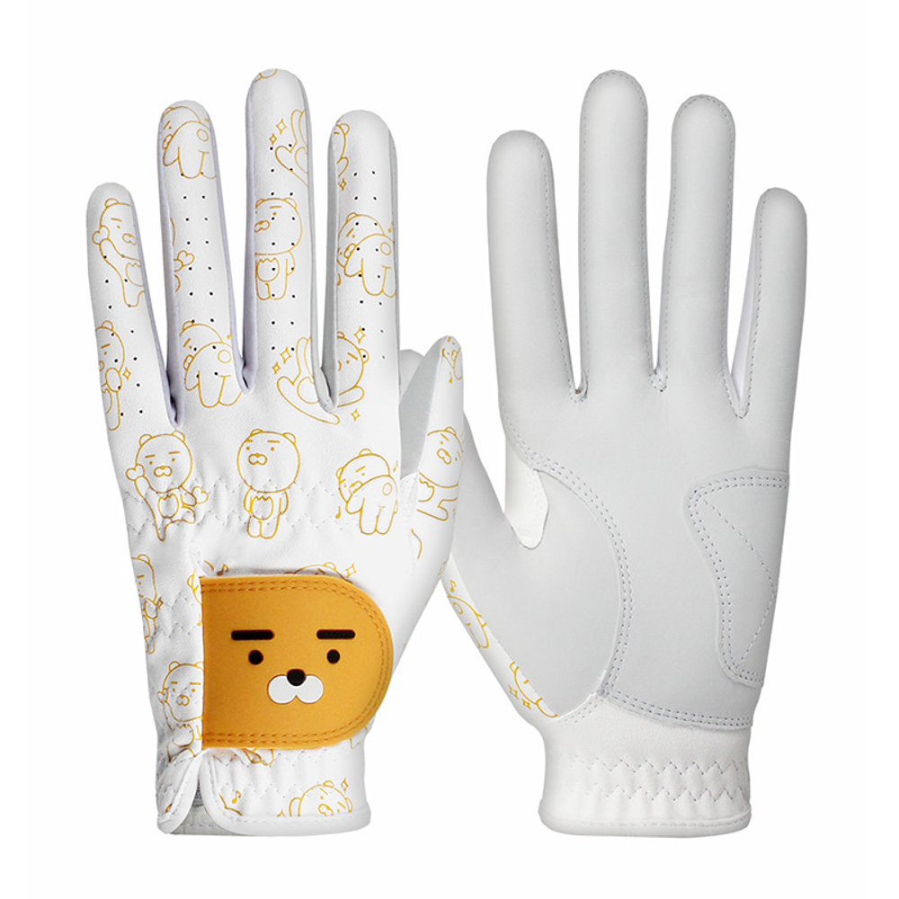 [BY_Glove] RYAN Half Sheepskin Golf Gloves for Women_ KMG10004, Both Hand Set, Natural Sheepskin and high-quality synthetic leather