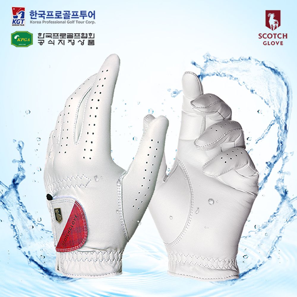 [BY_Glove] SCGM01_KPGA Official_Scotch Tech Glove Natural Sheepskin Breathable Golf Glove, Men's Left Hand Golf Glove