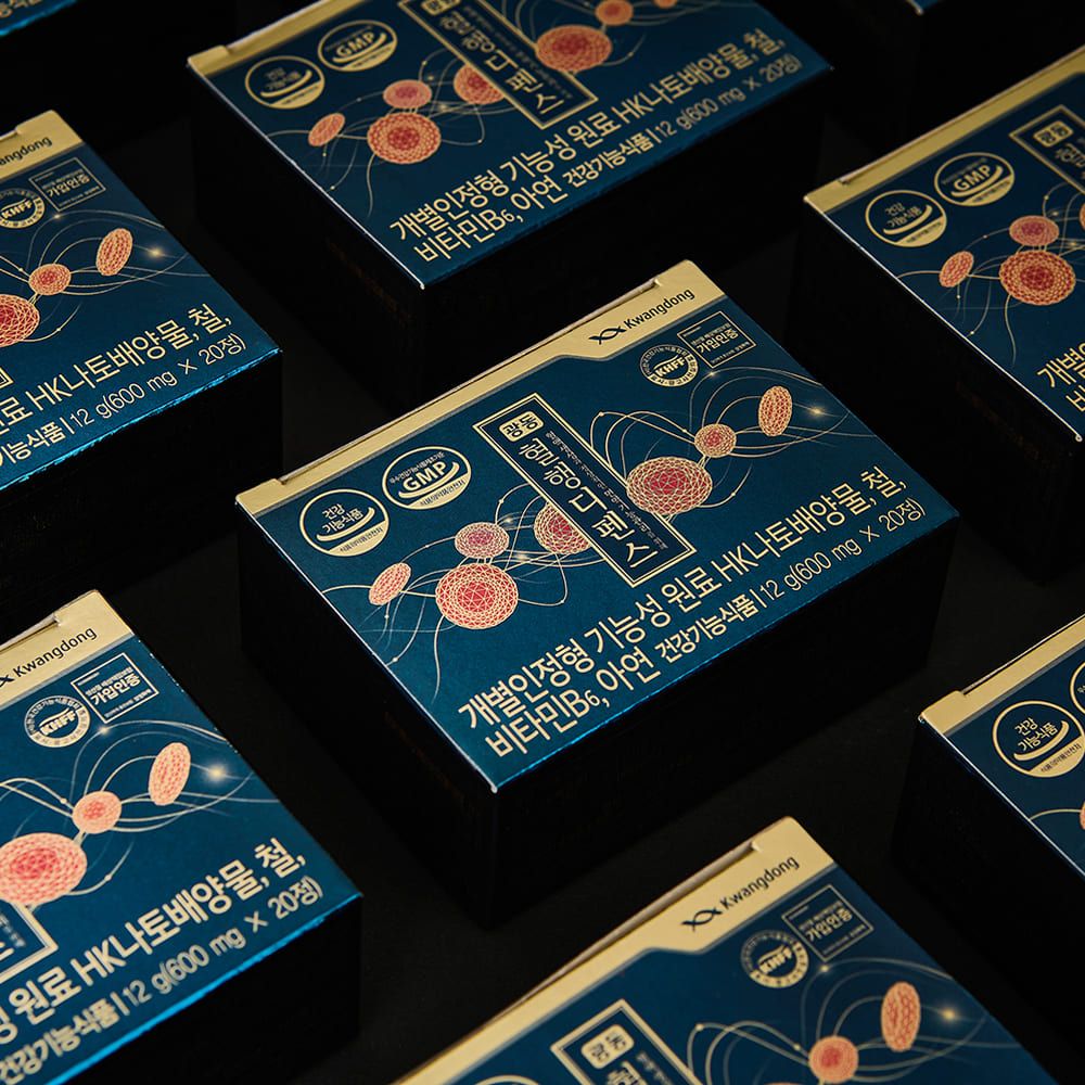 [Kwangdong] Premium Blood Flow Defense HK Natto Culture Extract Nattokinase Circulation Care 360 Tablets 6 Month Supply _ Made in Korea