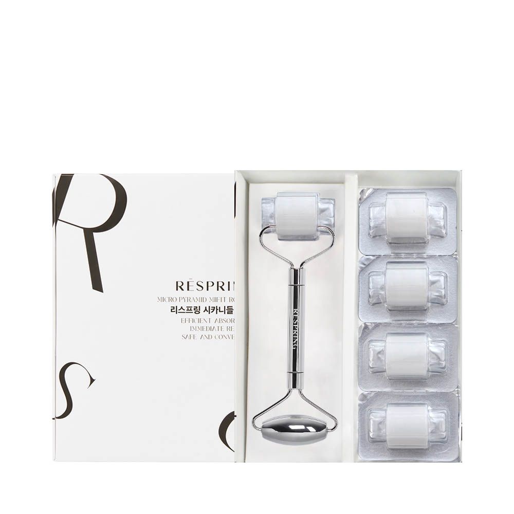 [RESPRING] MTS Micro Dermaroller(0.25mm) Needle Gua Sha Therapy set-Beauty Device, Serum Absorption with Microneedling, Microneedle Therapy System(MTS)-Made in Korea