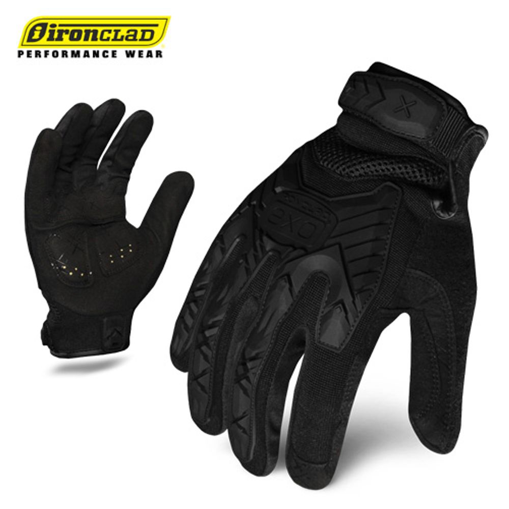 IRONCLAD Tactical Impact Gloves, Anti-vibration, Anti-shock, Terry Cotton yarn (sweat absorption), Inner shell - nylon, polyurethane, polyester / Outer shell - TPR pad
