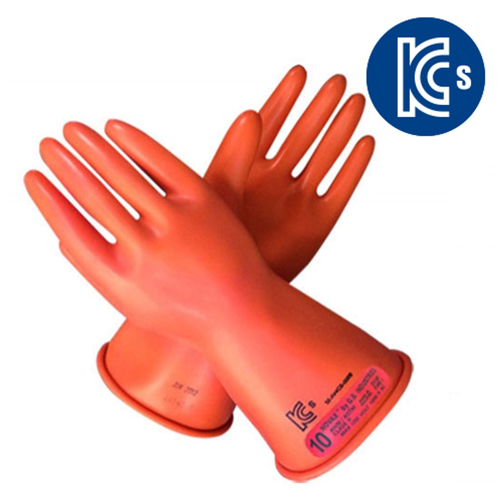 NOVEX Insulated Gloves 1000V Class 0, KCs certified (12-AV4CS-0006), CE EN60903, ASTM D120, Natural Rbber Gloves