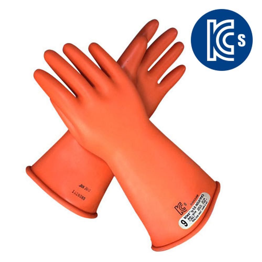 NOVEX Insulated Gloves 7,500V Class 1, KCs certified (12-AV4CS-0007), CE194, EN60903, ASTM D120, Natural Rubber Gloves