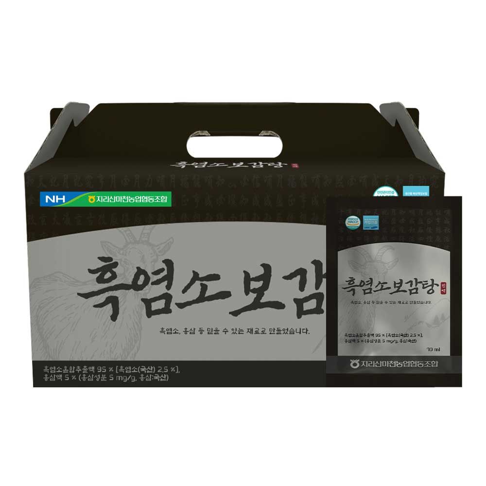 [Jirisan Machen Nonghyup ] Black Goat Tonic (70ml* 30 Pouch) - 100% Domestic Black Goat Made in Korea 