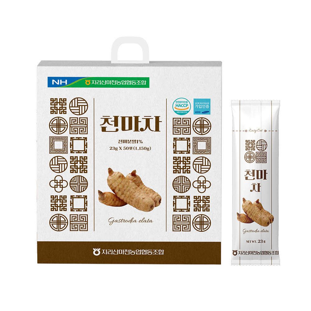 [Jirisan Macheon Nonghyup] Cheonma Tea 23g × 50 Sticks – Smooth and Nutty Traditional Korean Health