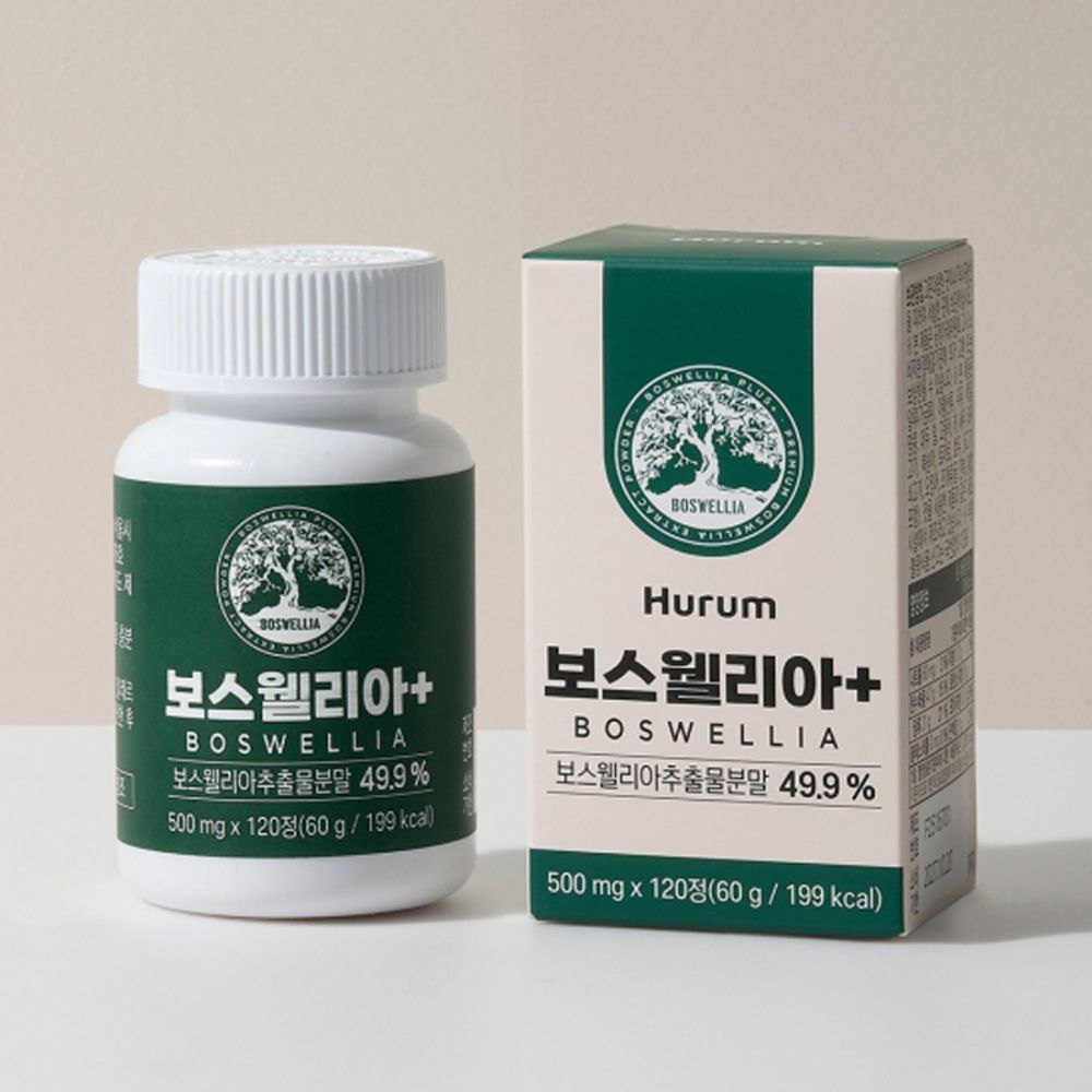 [HURUM] Boswellia Plus 65 Percent Purity 8x Concentrated Joint Support Extract 120 Tablets 4 Months Supply _ Made in Korea