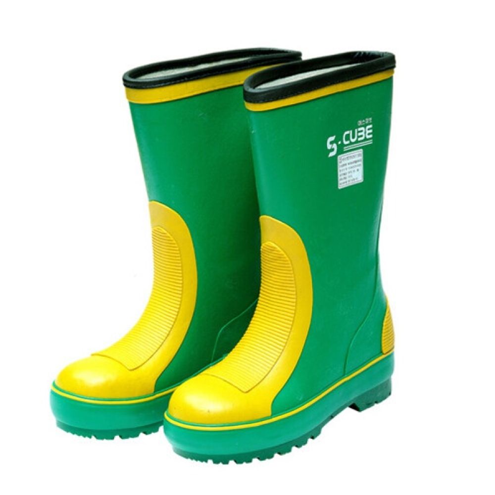 SCube Acid-resistant Boots WK-806, Total Length 34CM, Non-slip out sole, Natural rubber, Fully waterproof boots