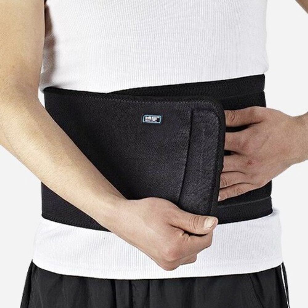 BANDT Waist Supporter BCW001, Excellent elasticity, Full open type, Velcro type compression adjustment, Comfortable and soft Neoprene material, Free size for men and women.