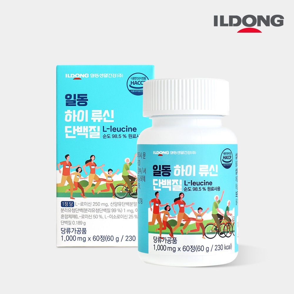 [ILDONG] High Leucine Protein 1000mg Muscle Growth Strength Support Senior Immunity Care 60 Tablets _ Made in Korea