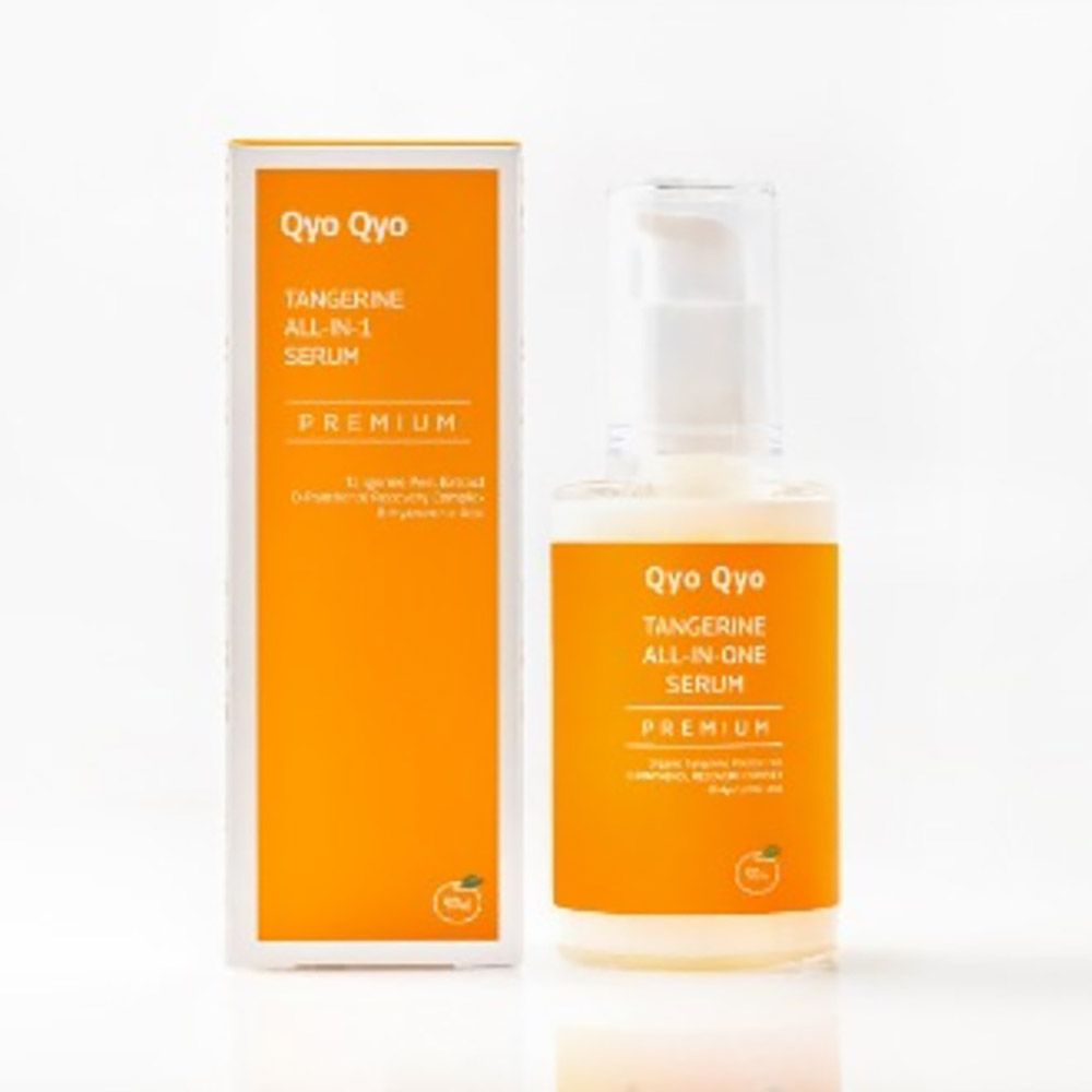 [QyoQyo] Tangerine All-in-One Serum [Premium] – Jeju Tangerine Extract for Whitening, Wrinkle Care, Moisture, Nutrition, and Soothing Made in Korea