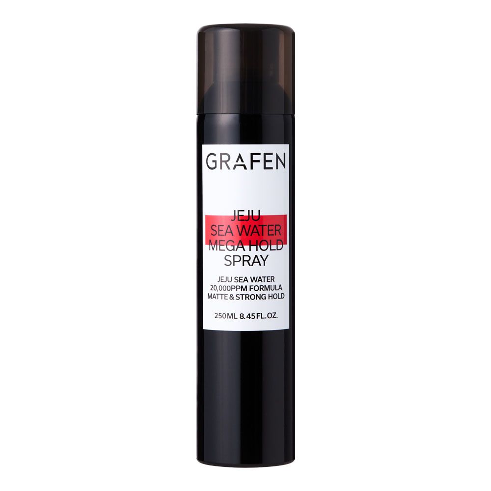 GRAFEN Jeju Sea Water Mega Hold Spray 250ml Strong Matte Finish Hair Styling Spray For Men _ made in Korea