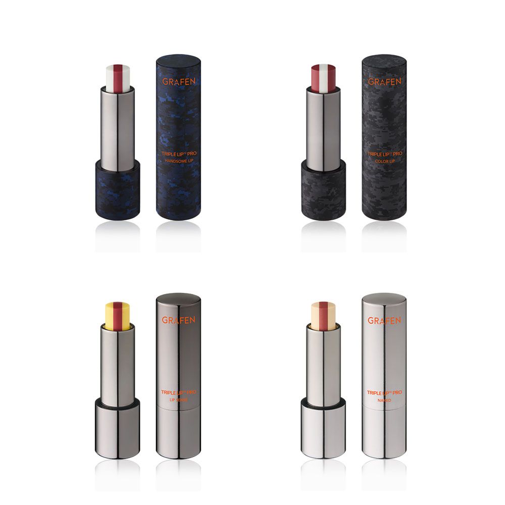 GRAFEN Triple Lip Pro Tinted Lip Balm 4.3g Natural Moisturizing Color For Men 4 Options _ Made in Korea