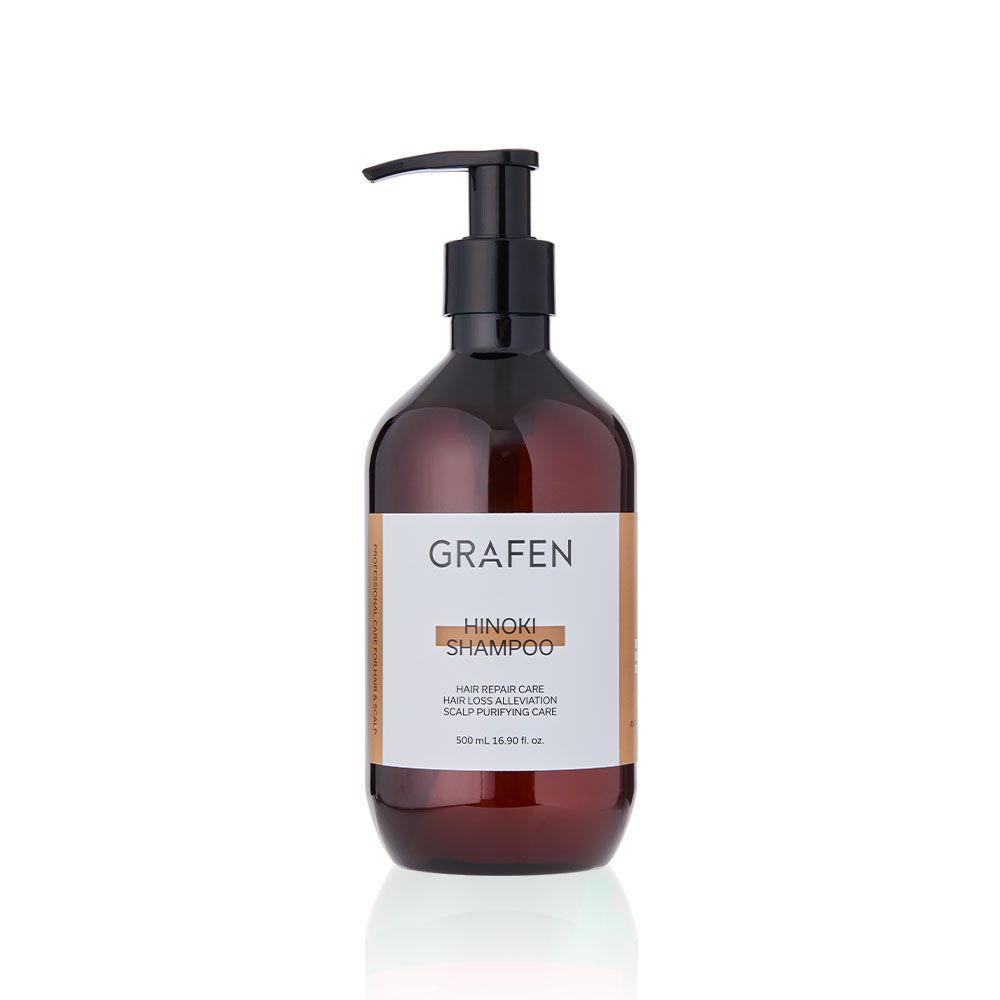 GRAFEN Hinoki Anti Hair Loss Shampoo 500ml Jeju Cypress Water pH5.5 Scalp Care _ Made in Korea