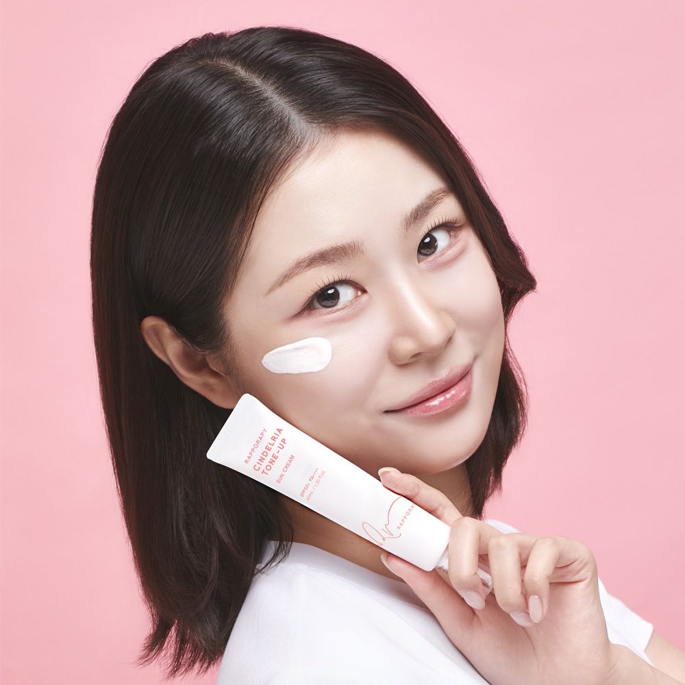 DERMAGEN NEW Cindelia Tone-Up Sun Cream Whitening Cream 50ml _ Natural Peachy Tone-Up & SPF50+ Triple Functional Daily Sun Care _ Made in KOREA