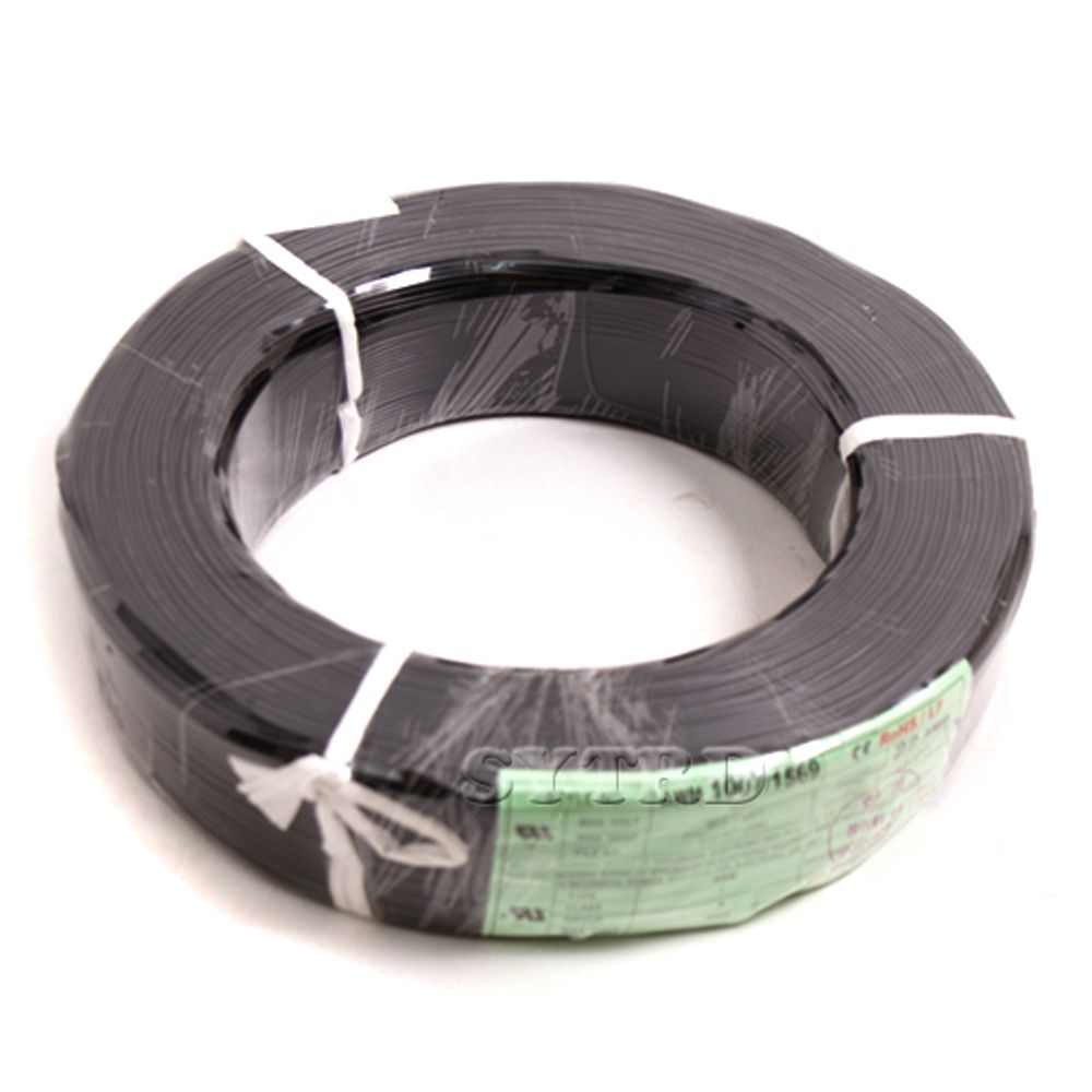 DAEWON Electric Wire 22AWG BLACK 1ROLL, 610M, 0.4MM, PVC Insulated Wire, UL1007 CE Certified, Flame Retardant