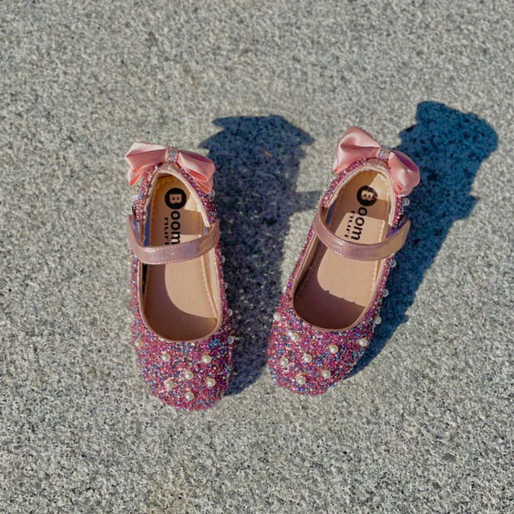 [BOOM] Pearl Shoes Pink _ Toddler Little Girls Junior Fashion Shoes Comfortable Shoes