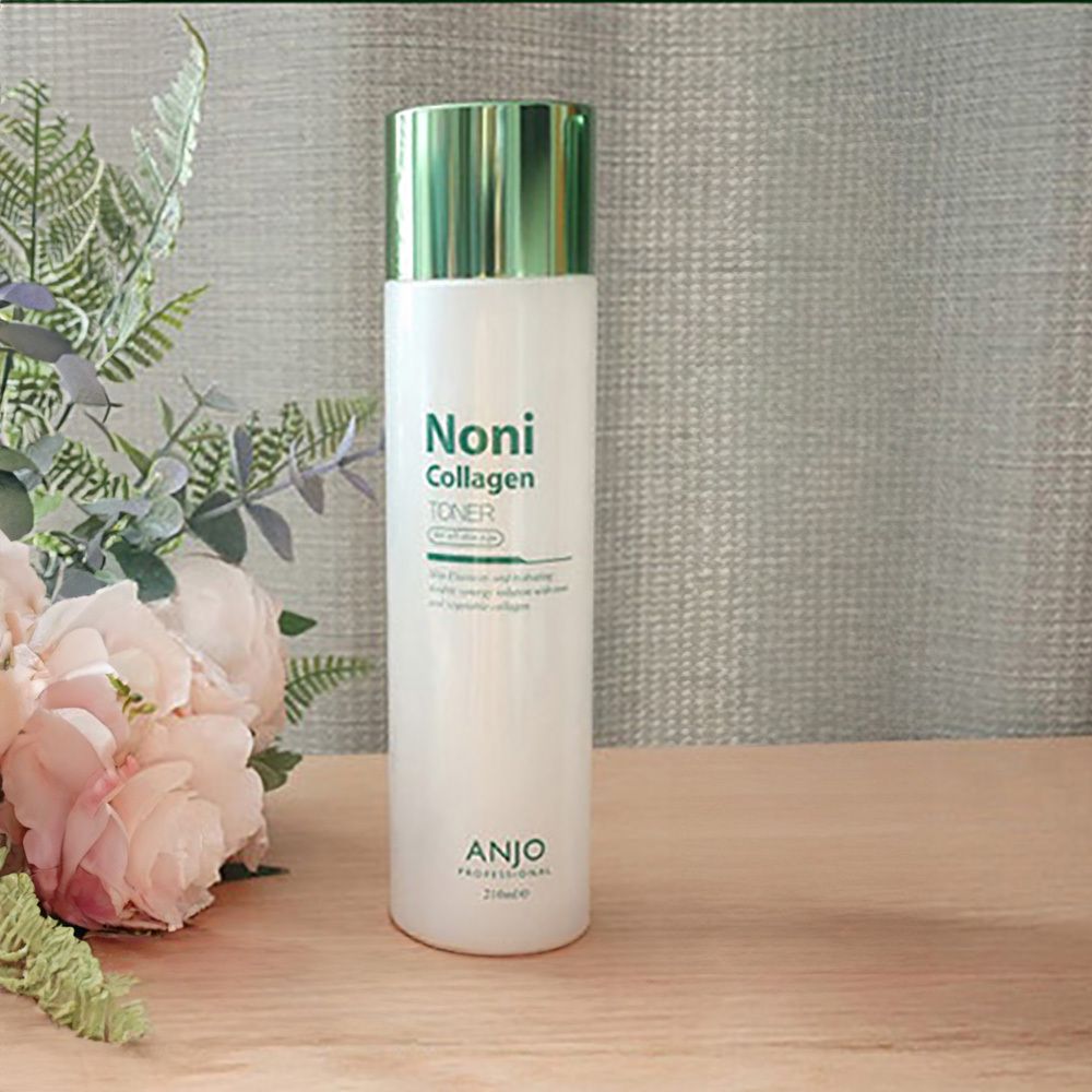 ANJO Noni Collagen Toner 210ml Skin Vitalizing Anti-Aging Double Functionality Brightening Wrinkle Care Hydrating Skin Booster _ Made in Korea