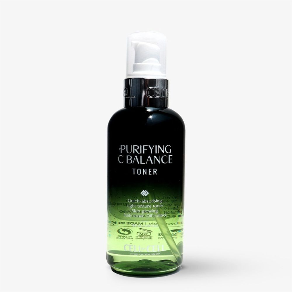 [CELLBYCELL] Purifying C Balance Toner An excellent mild acid toner for managing dead skin cells and excess sebum, made in Korea.